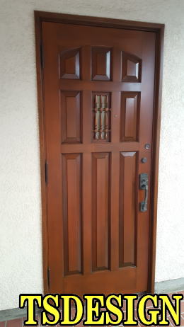 輸入無垢玄関ドア塗装239-2