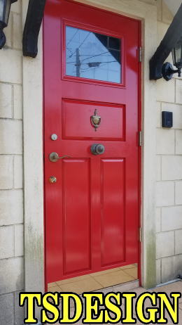 木製玄関ドア塗装　263-02