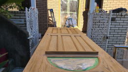 木製玄関ドア塗装例441-04 横浜市港南区