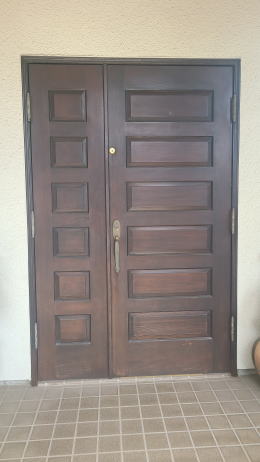 木製玄関ドア塗装例451-01