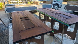 木製玄関ドア塗装例453-04 茅ヶ崎市