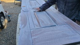 木製玄関ドア塗装例453-05 茅ヶ崎市