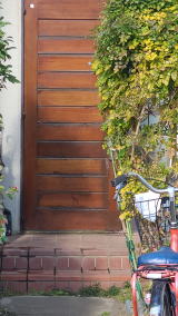 木製玄関ドア塗装例454-03 横浜市金沢区