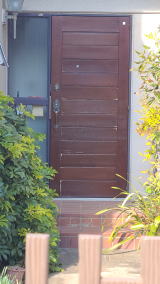 木製玄関ドア塗装例454-04 横浜市金沢区