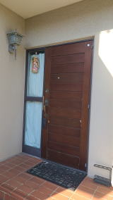 木製玄関ドア塗装例454-05 横浜市金沢区