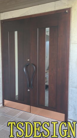 木製玄関ドア塗装例456-02 茅ヶ崎市