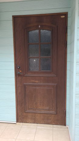 木製玄関ドア塗装例 東京都459-01