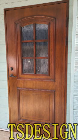 木製玄関ドア塗装例 東京都459-02