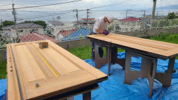 玄関ドア塗装例 小田原市464-03