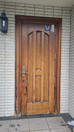 玄関ドア塗装例 東京都465-01