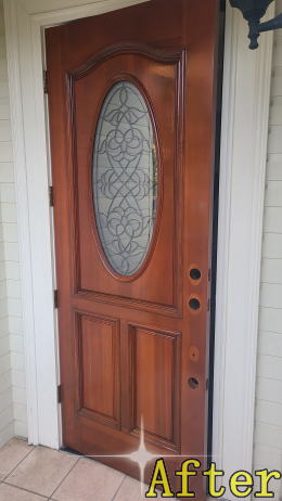 玄関ドア塗装例 逗子市466-02