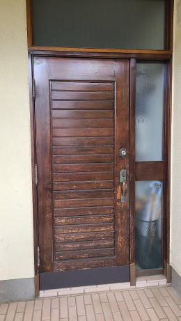 玄関ドア塗装例 茅ヶ崎市467-01